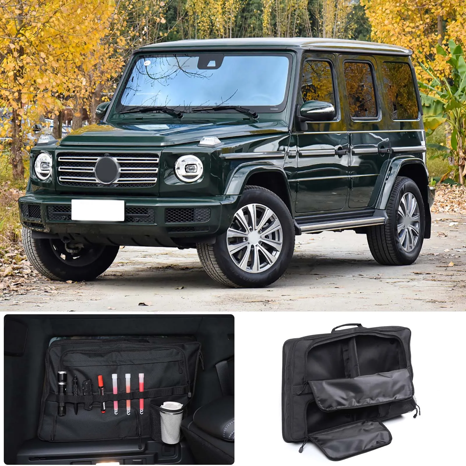 

For 2019-2023 Mercedes-Benz G-Class W464 Oxford cloth black car styling car trunk side window bag car interior accessories