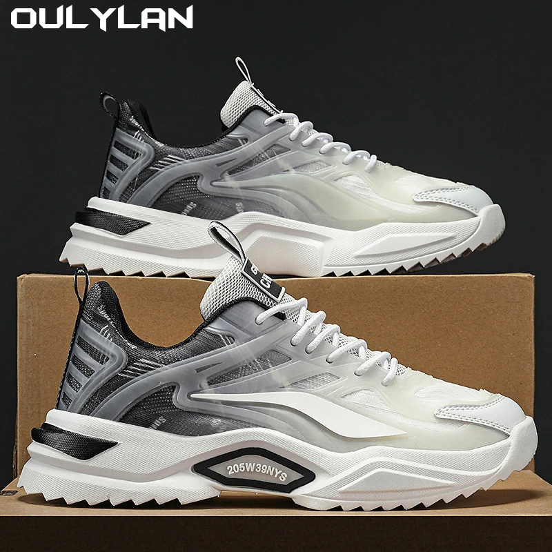 Oulylan Men Runing Shoes Internal Heightening Comfortable Sports Shoes Soft Sneakers Male Walking Tennis Shoes For Men