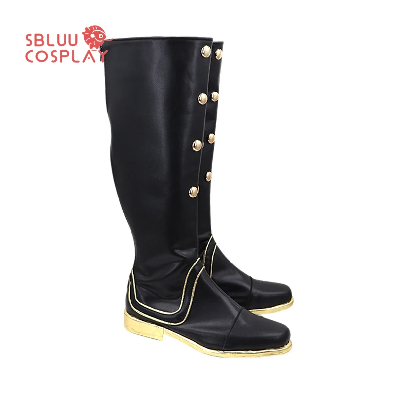 SBluuCosplay Gioco FGO Emiya Shirou Scarpe Cosplay Stivali su misura per feste di Halloween