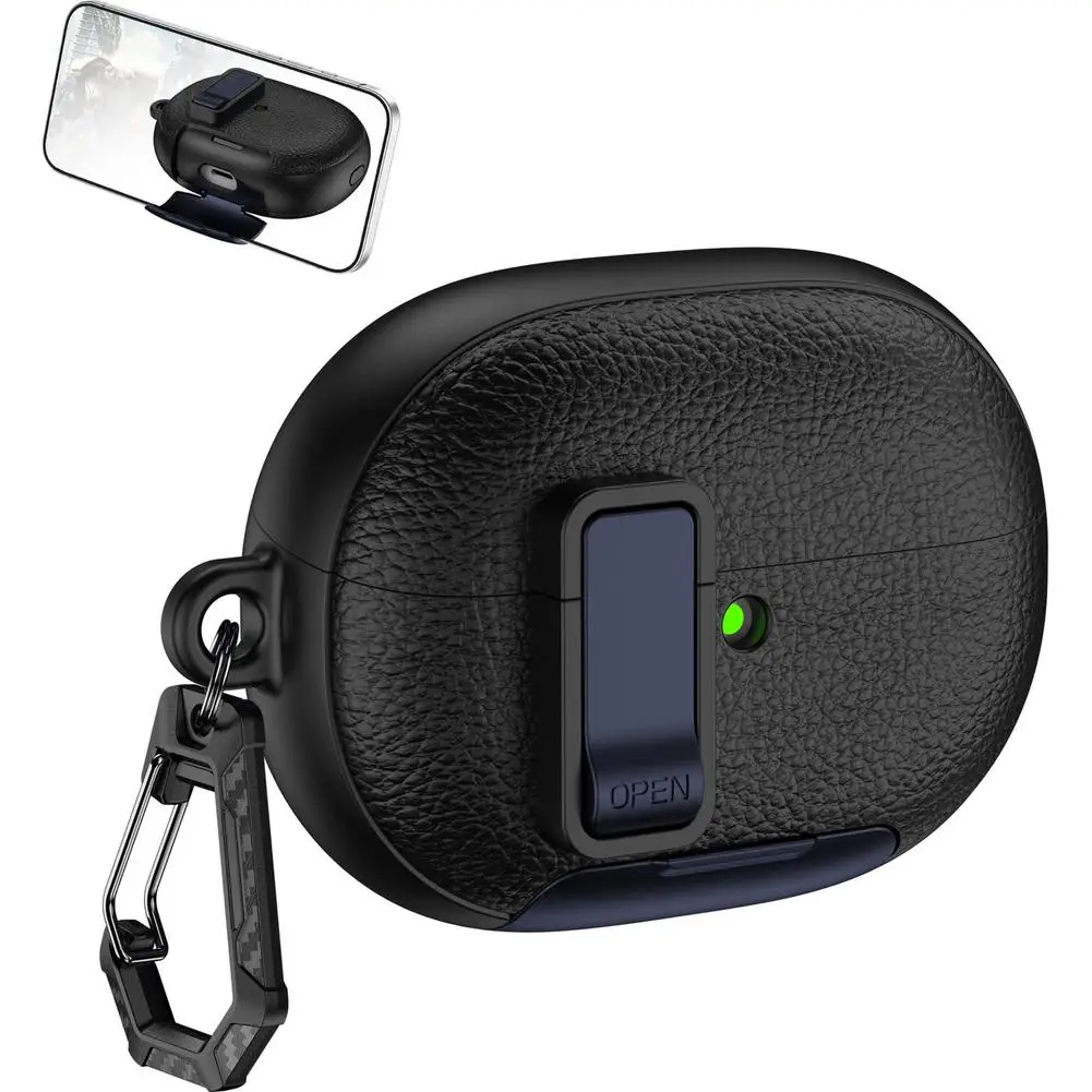 Kratzfeste Kopfhörerhülle für Huawei FreeBuds Pro 5, stoßfeste, staubdichte Kopfhörerabdeckung mit Verschluss, PC, TPU-Softshell – Detail 7