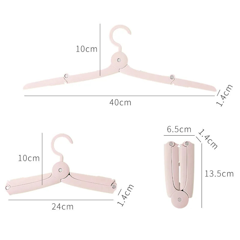 Travel Clothes Hangers Foldable Clothes Hanger Portable Drying Rack Folding Travel Hanger Save Space Organizer For Clothes