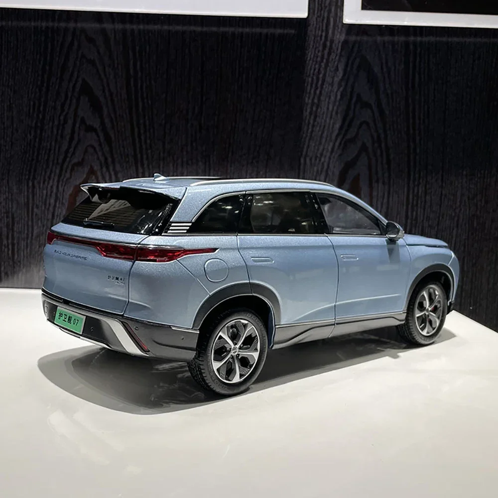 Modelo SUV de aleación BYD Frigate 07 coleccionable de alta calidad 1:18 con motor de apertura, volantes, Interior detallado