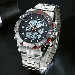 STRYV Watches for Men Sport Quartz Wristwatch Waterproof Men's Watch Luxury Military Digital  Top Brand Full Male Reloj Hombre