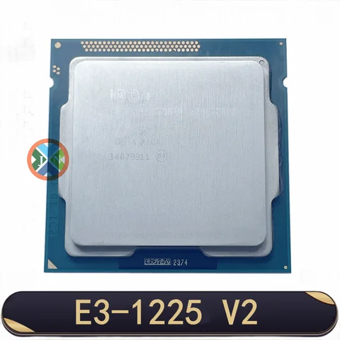 Xeon E3-1225 v2 E3 1225v2 E3 1225 v2 Processore CPU quad-core quad-thread da 3,2 GHz 8M 77W LGA 1155
