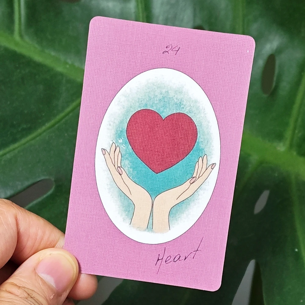 

36 карточек Lenormand в стильном матовом розово-фиолетовом цвете с тьмяной лентой 9*6 см, колода Lenormand