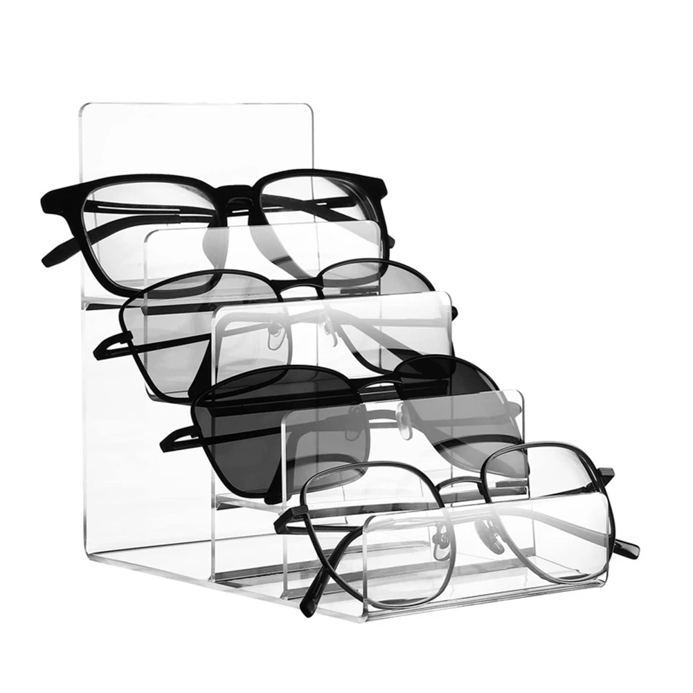 6 Tier Clear Acrylic Display Stand Organizer for Wallets Jewelry Cosmetics For Bags Multi Level Stand for Home or Retail Use