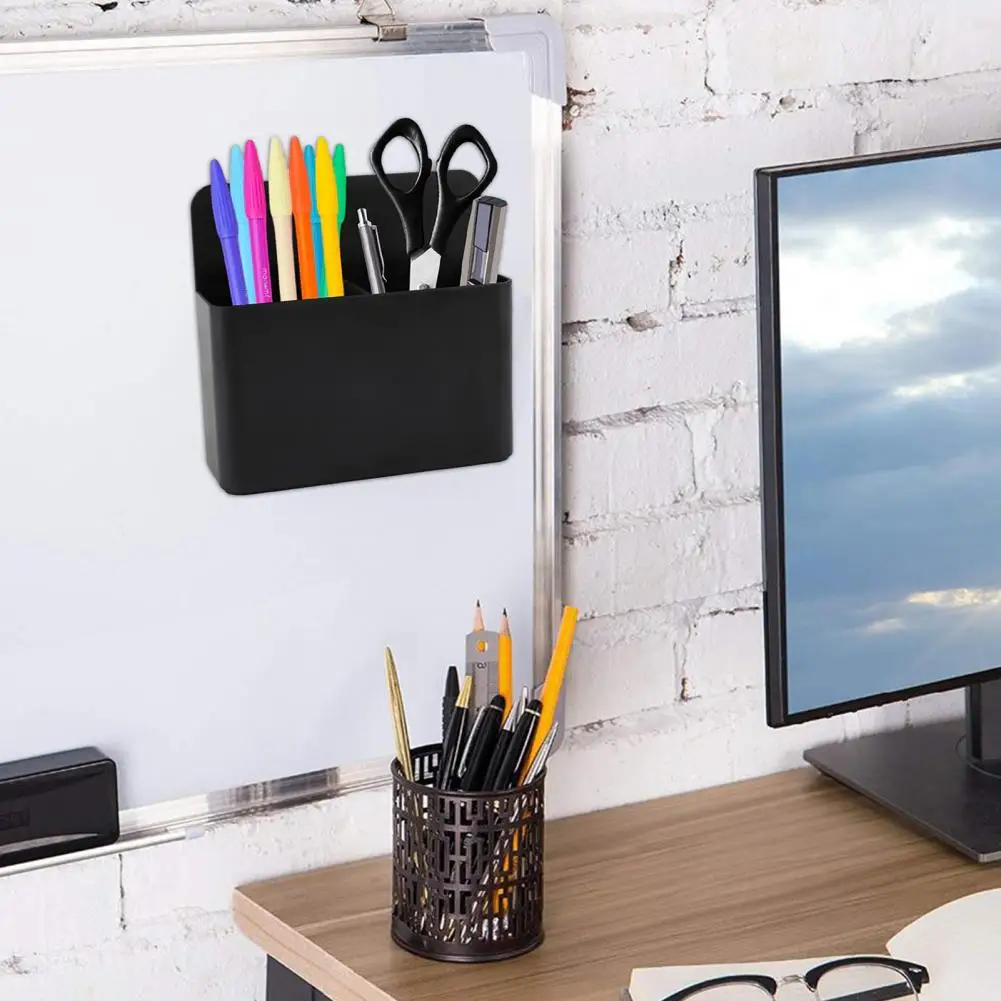 Магнитный контейнер для хранения, многофункциональный магнитный держатель для ручек, органайзер для салфеток для холодильника, офиса, школы, ручек для удобства