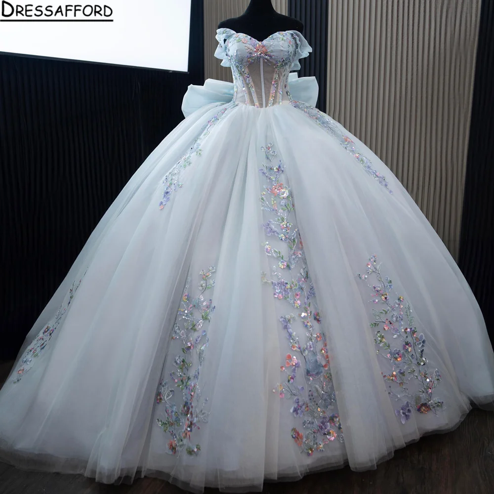 

Блестящие платья для квинсеаньеры с пайетками, с открытыми плечами, на шнуровке, из тюля, модель 2026 года, на заказ