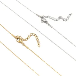 5pcs Titanium Stainless Steel Gold Dainty Womens Rolo Necklaces 18 inches