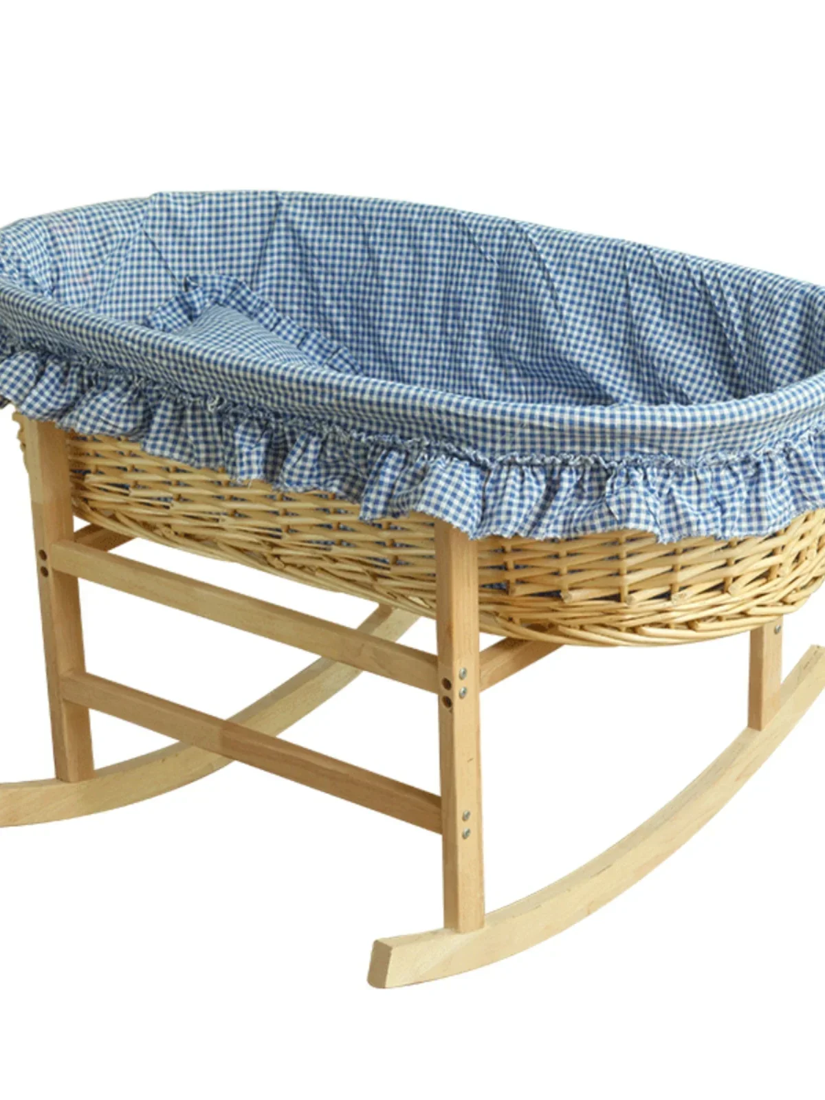 

Cane-woven cradle for newborn babies, car-mounted portable baby bed, baby crib.