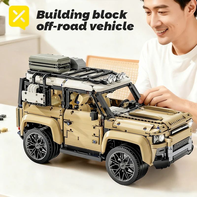

1:8 Mechanical Technical Collector's Building Blocks Set Classic Off-Road Vehicle ABS Model Ideal Gifts for Off-Road Enthusiasts