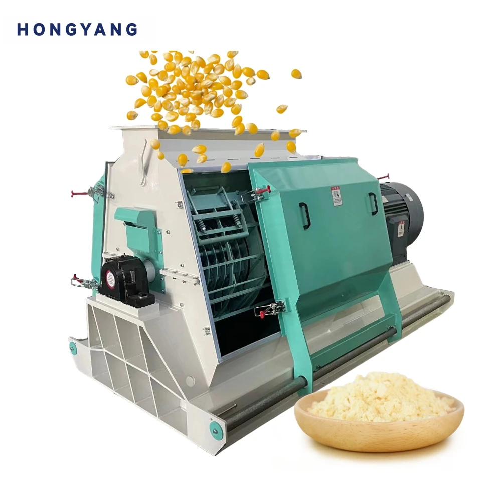 Liyang HY Neue Design SFSP Tierfutter Verarbeitungsmaschine Langlebige Reisschale Mais Hammer Mühle Getreidemühle