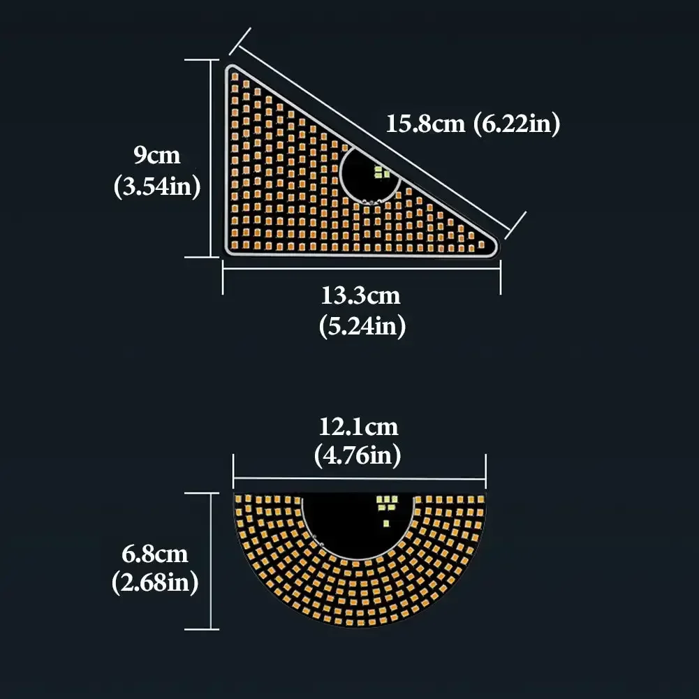 2Pcs Car LED Decorative Lights For Evil Eyes Led Atmosphere Lamp Interesting Devil Eye Light Red Strobe Warning Traffic Light