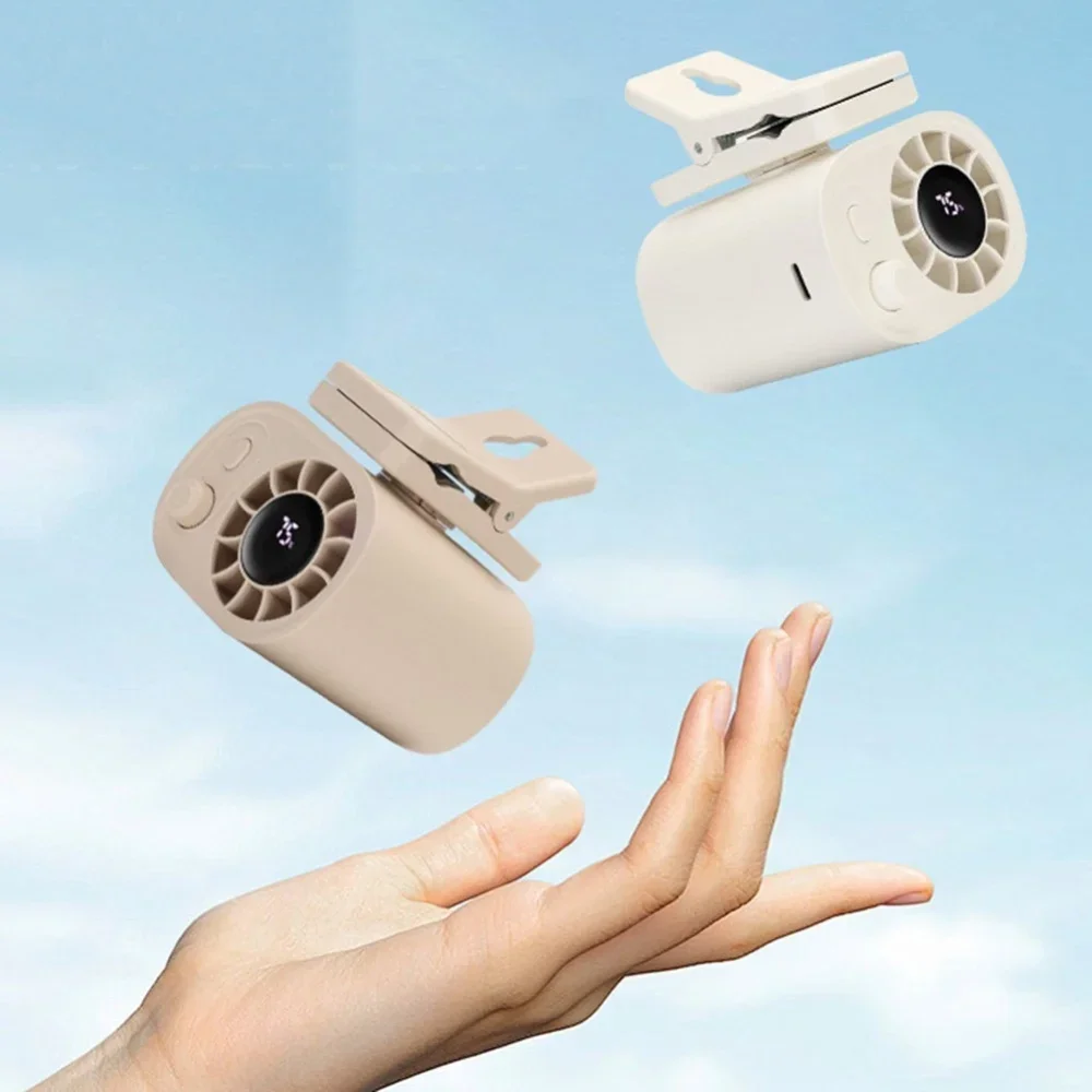 Portable Desktop Fan With Waist Clip And 360 Degree Rotation_voghion.com