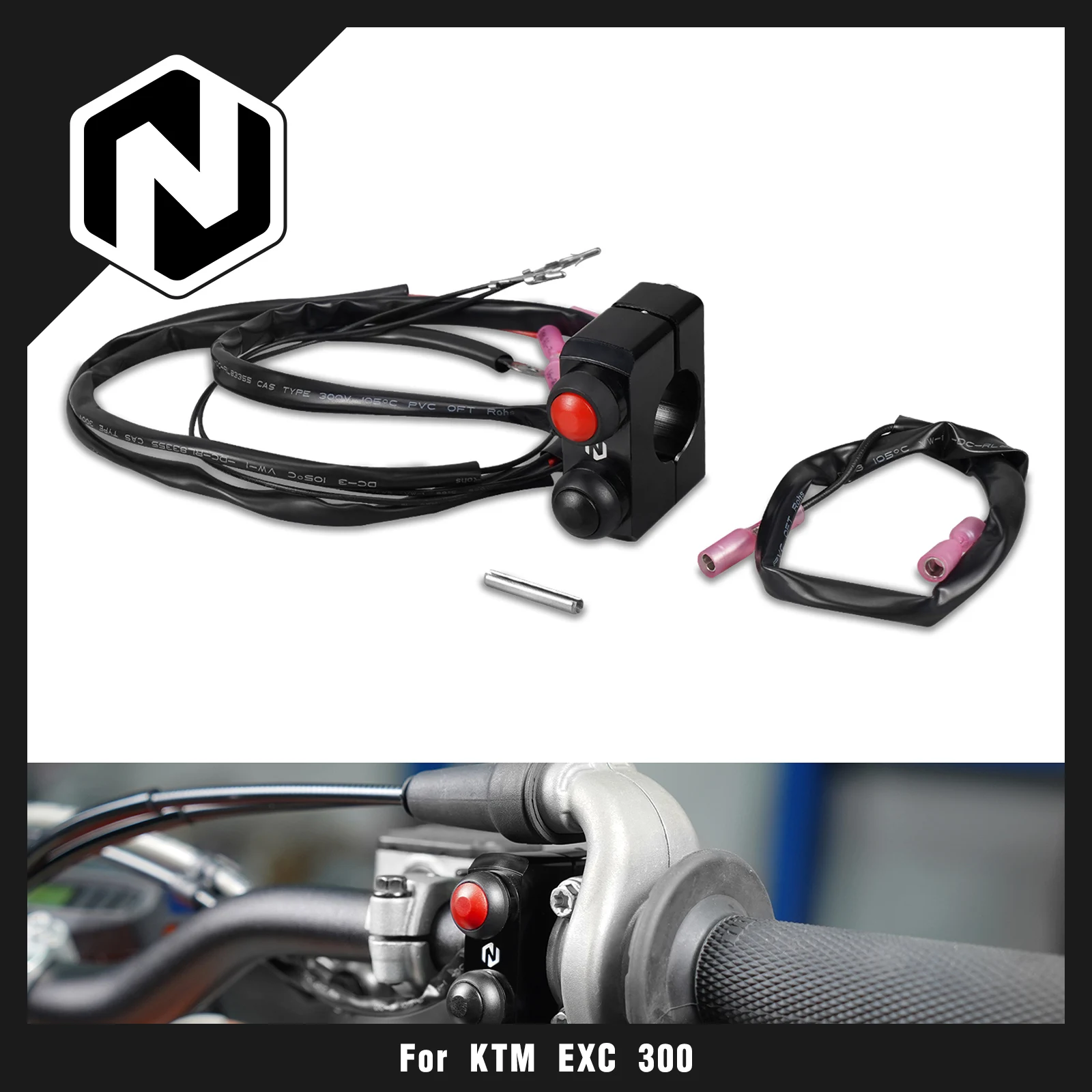 

NICECNC For KTM EXC 300 2008-2023 Start Kill Stop Switch Button EXCF 350 XCW 500 XCF-W 08-23 SX125 SXF 450 XC300 XC-F 250 08-22
