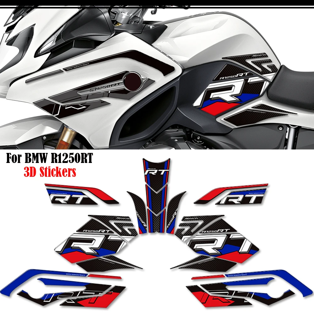 

Motorcycle For BMW R1250RT R 1250 RT Trunk Luggage Cases Protector Tank Pad Grips Kit Knee Wheels Stickers Decals Fairing Fender