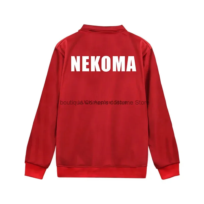 

Cos Anime Nekoma Fukurodani Jacket Coat Cosplay Costume Jersey Sportswear Uniform Men Women Sweatshirt Anime Clohing