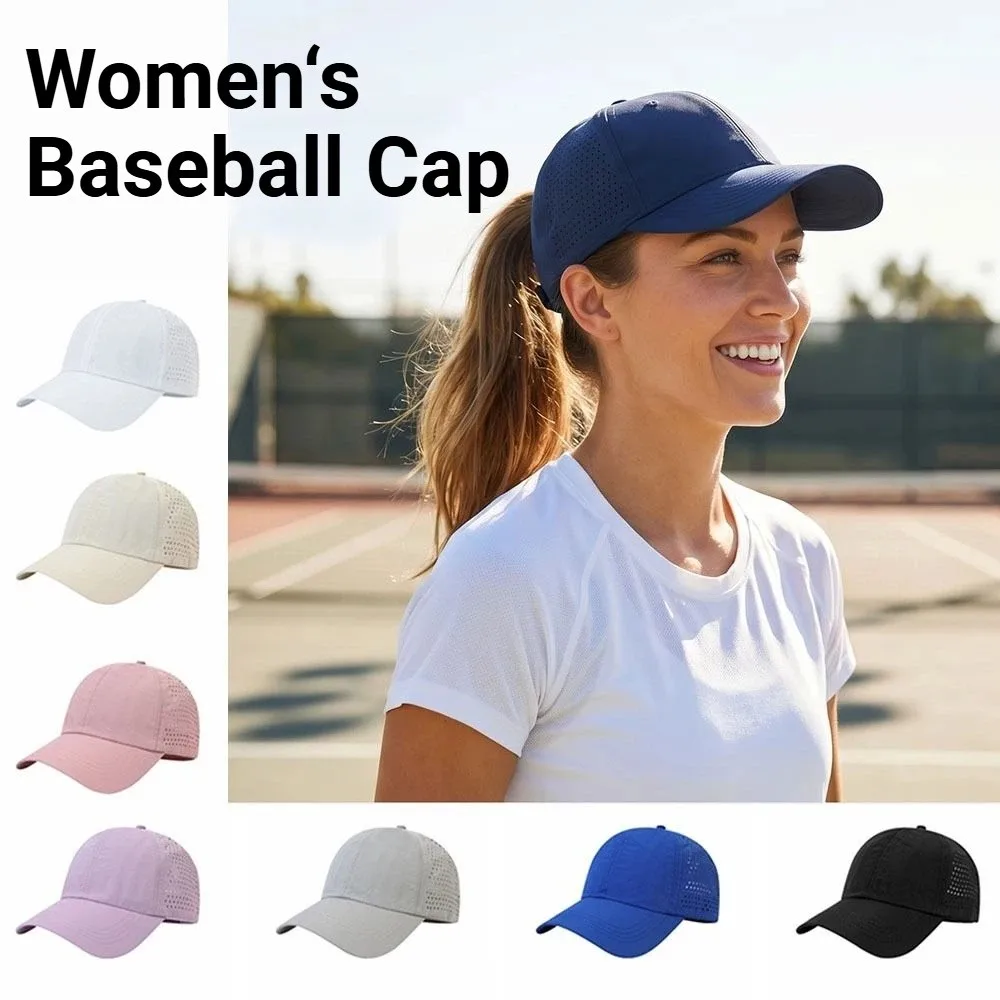 Quick Drying Tongue Hat Women Mesh Breathable Hat Men Summer UV Protection Stay Cool Stylish Adjustable Ponytail Hat