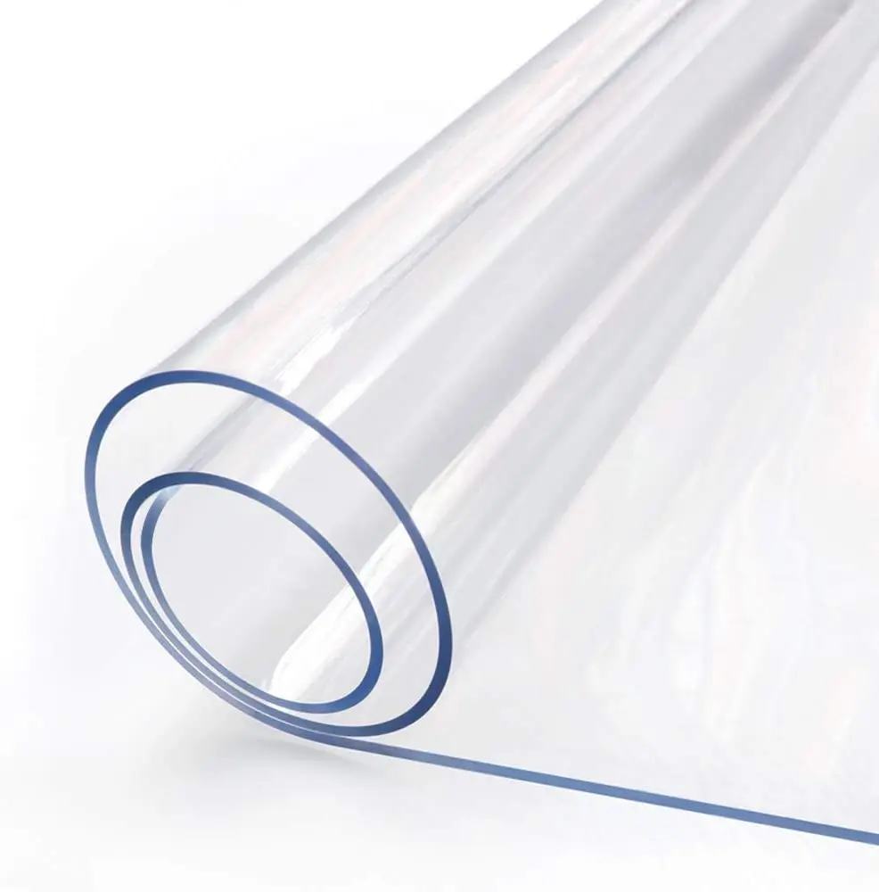 

40x84 Inches Clear PVC Table Protector Waterproof Wipeable Dining Desk Pad Mat for Wooden Furniture Countertop Cover