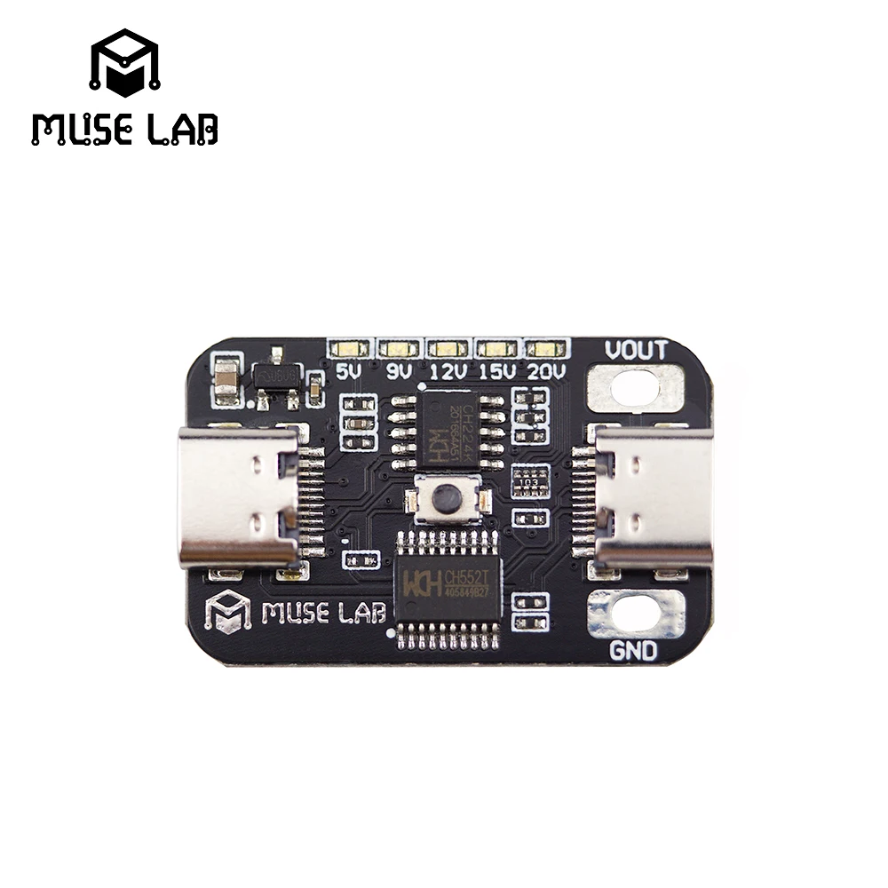 PDTricker Fast Charge Deception Tool Support PD3.0/2.0 Protocol Adjustable Output Voltage Aging Test Open Source