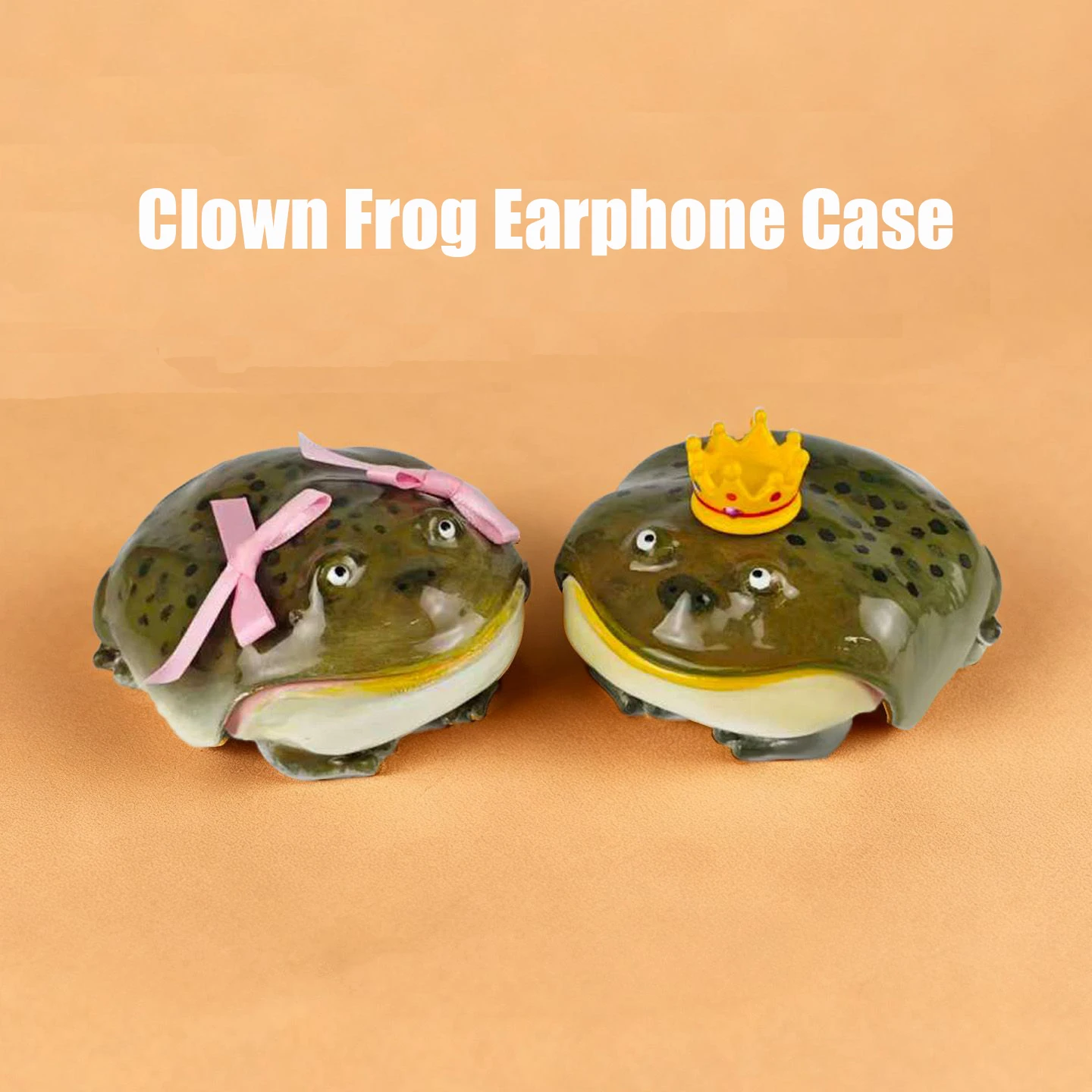 

Ugly Frog Earphone Case for Airpod Cute Headphone Protective Cover Handmade Suitable for Apple Headphone Case Cute Headphone