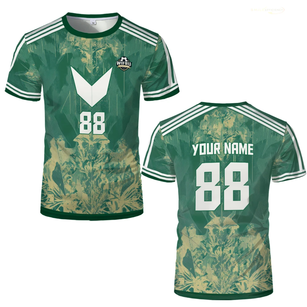 

Personality Creative 3D Printed Jersey Summer Sports Breathable Quick-drying Short Sleeve Tops Unisex Wifru Custom T-shirt