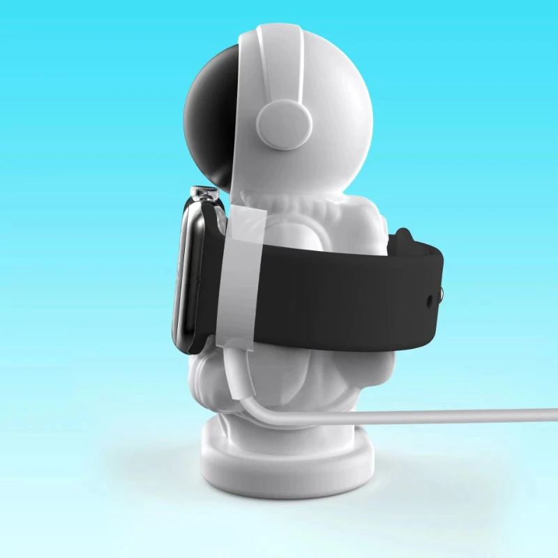 New Kawaii Astronaut for Apple Watch Holder Charging Base Iwatch 9 8 7 6 5 4 3 2 1 Generation Universal Desktop Charging Bracket