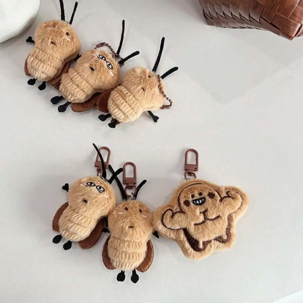 Schoolbag Stuffed Animal Cockroach Keychain Bag Charm Backpack Pendant Cockroach Pendant Cartoon Cute Insect Handbag