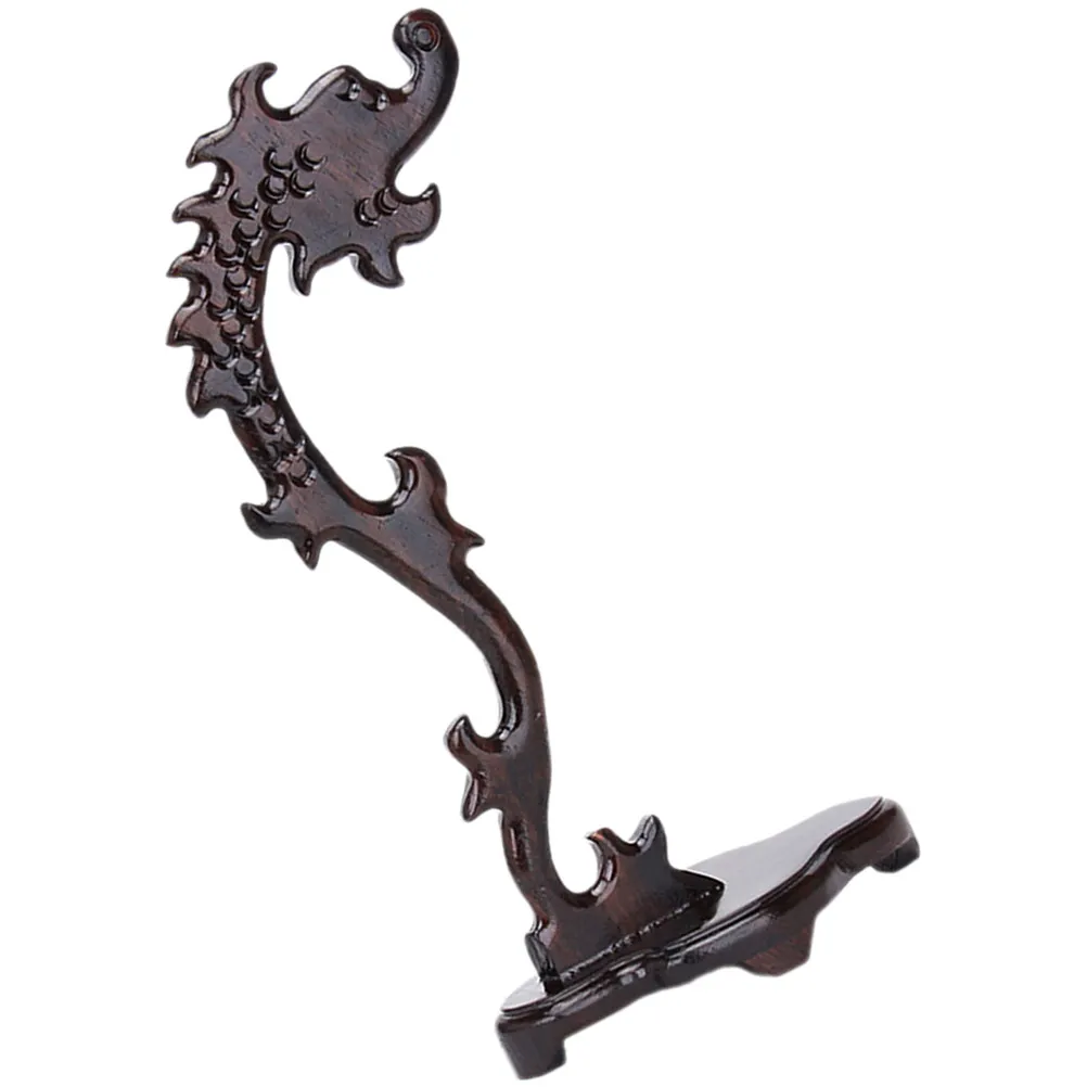 

Wooden Jade Display Stand Elegant Jewelry Holder for Necklaces Bracelets Organizing Home Dresser Decor Tidy Charm Storage
