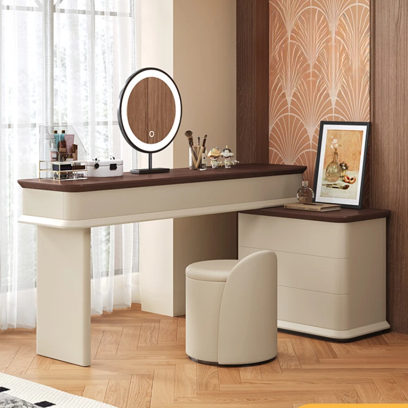 

Dressing table computer integrated table storage light method corner retractable bed end makeup