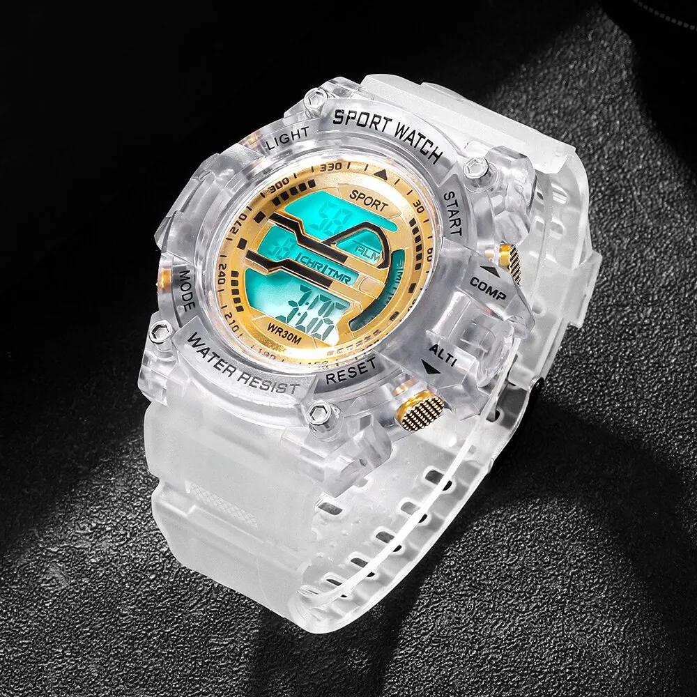 Mens LED Digital Watches Luminous Fashion Sport Waterproof Watches For Man Date Army Military Clock Relogio Masculino