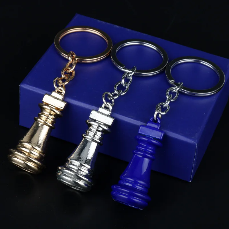 Chess alloy keychain, birthday gift for boys and girls, new car keychain, fashionable keychain