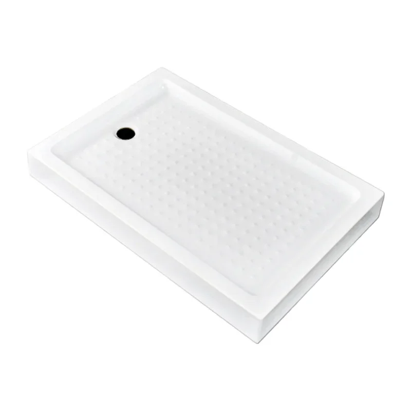 Acrylic Shower Base Thickened Rectangular Bathroom Tray Non Slip Wear Resistant Waterproof Bottom Base For Wet Room