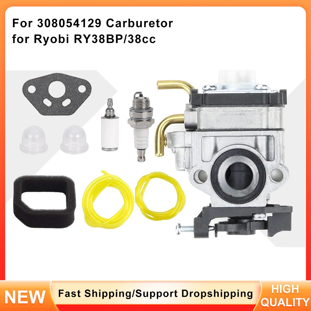 

Replacement Carburetor for Ryobi Blower - 308054129 Fits RY38BP 38cc Models