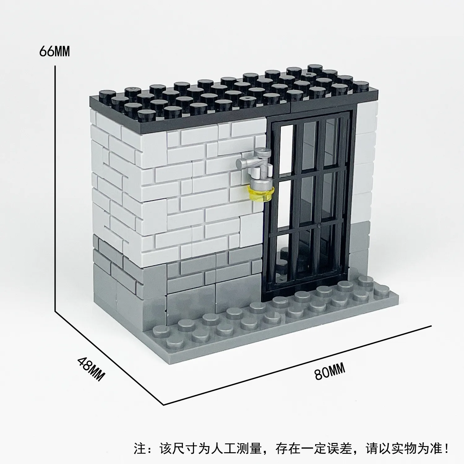 49pcs WW2 Jail Prison Cell Police Thief Building Blocks Toy Military Collection Kids Assembly Classic Brick Decoration