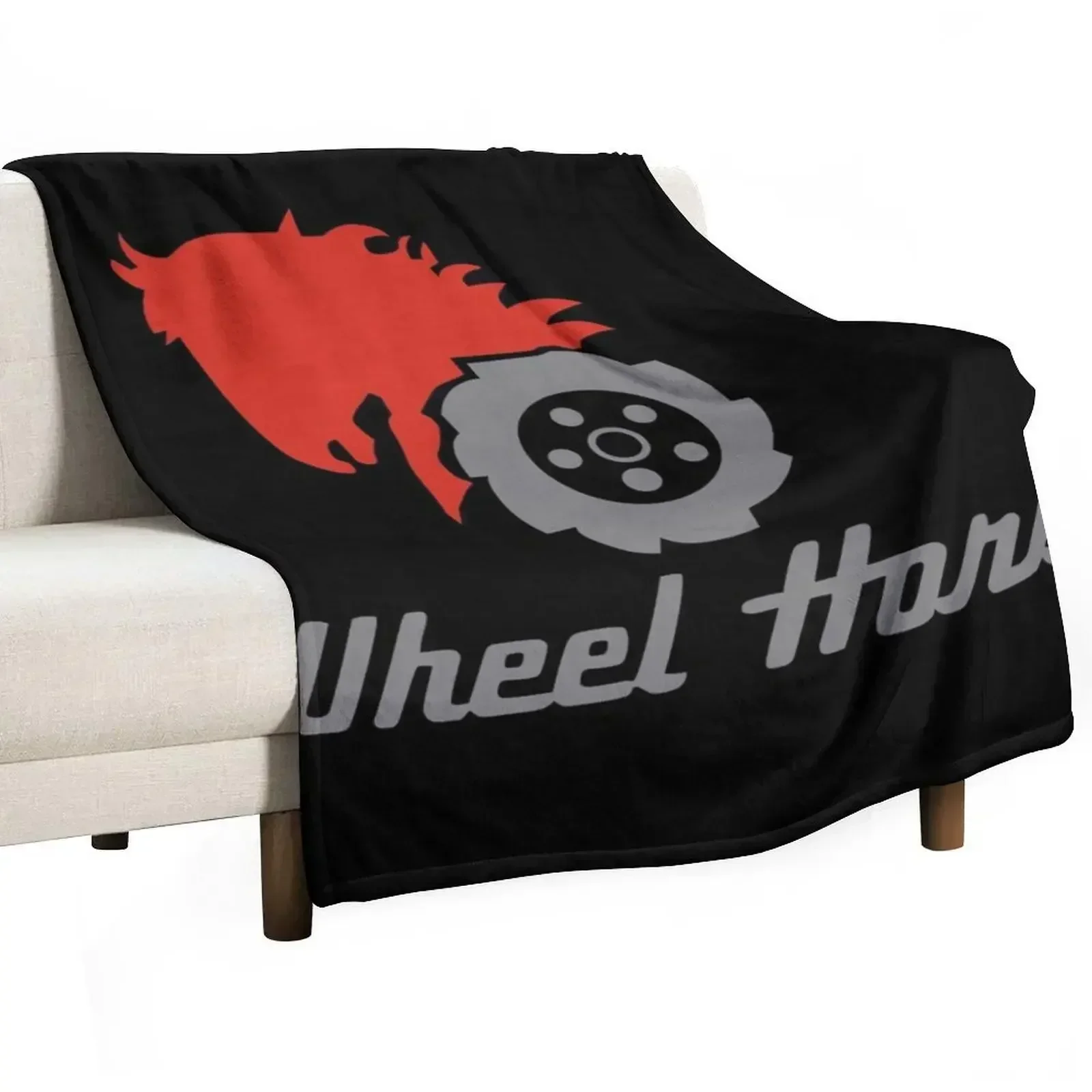 Wheel Legend Horse Throw Blanket Plaid on the sofa Comforter Blankets