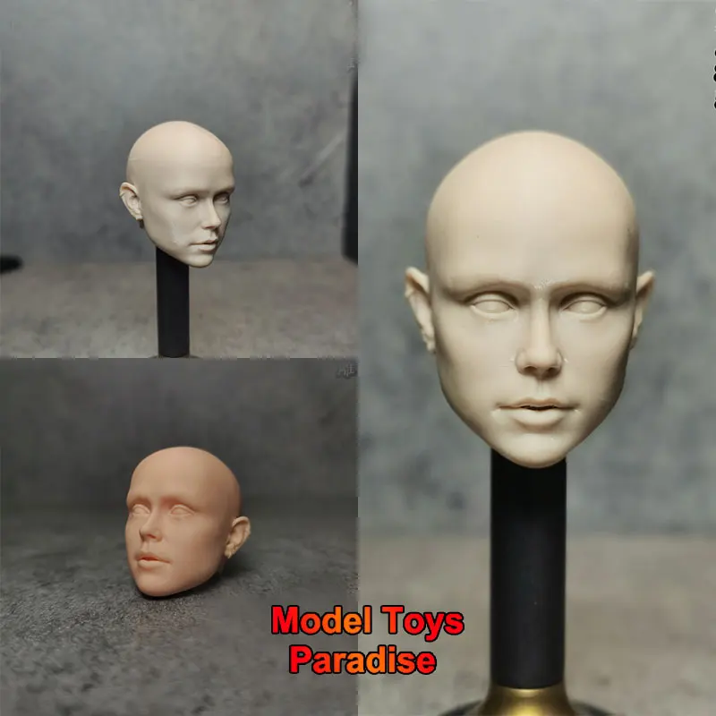 

Неокрашенная DIY масштаб 1/6, женщина-солдат, звездный свет, белая модель головы, голова Анни, супергероя, скульптура, подходит для 12-дюймовой экшн-фигурки, тела