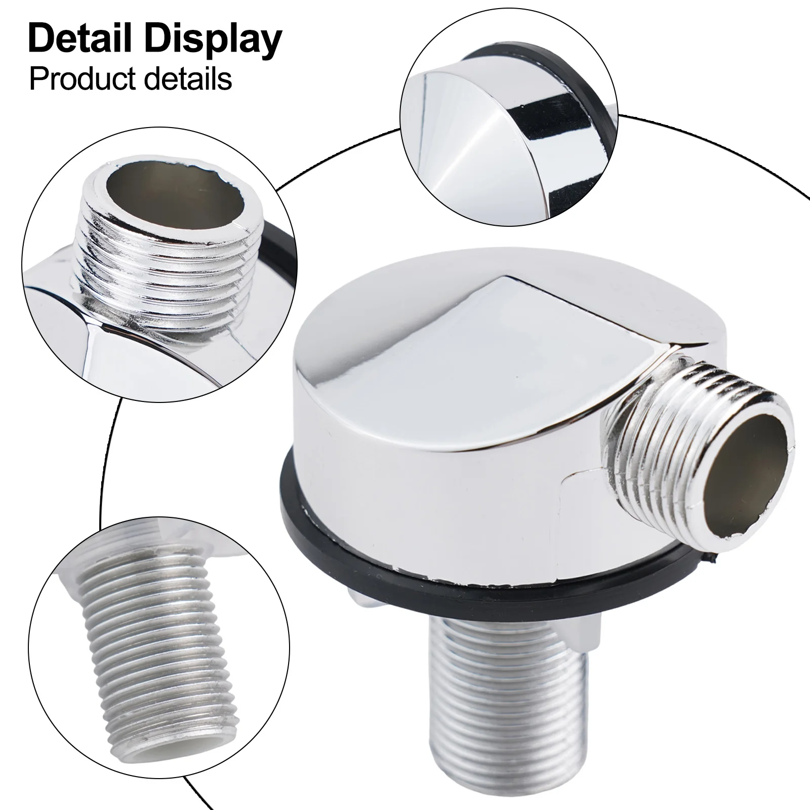 Shower Elbow Outlet Hose Connector Designed For UK 1/2 Inch Wall Plumbing Outlets And Concealed Shower Valve Setups
