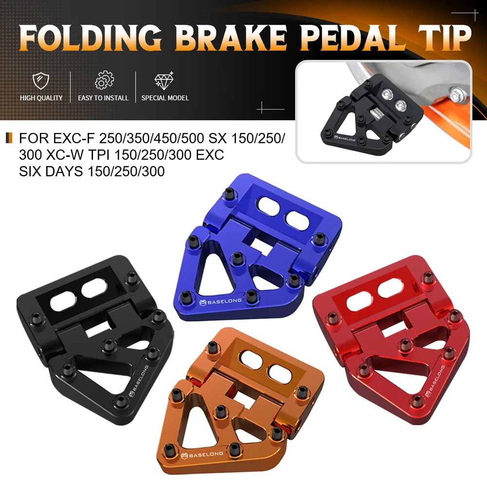 

For EXC-F 250/350/450/500 SX 150/250/300 XC-W TPI 150/250/300 EXC SIX DAYS 150/250/300 Motorcycle Folding Brake Pedal Tip