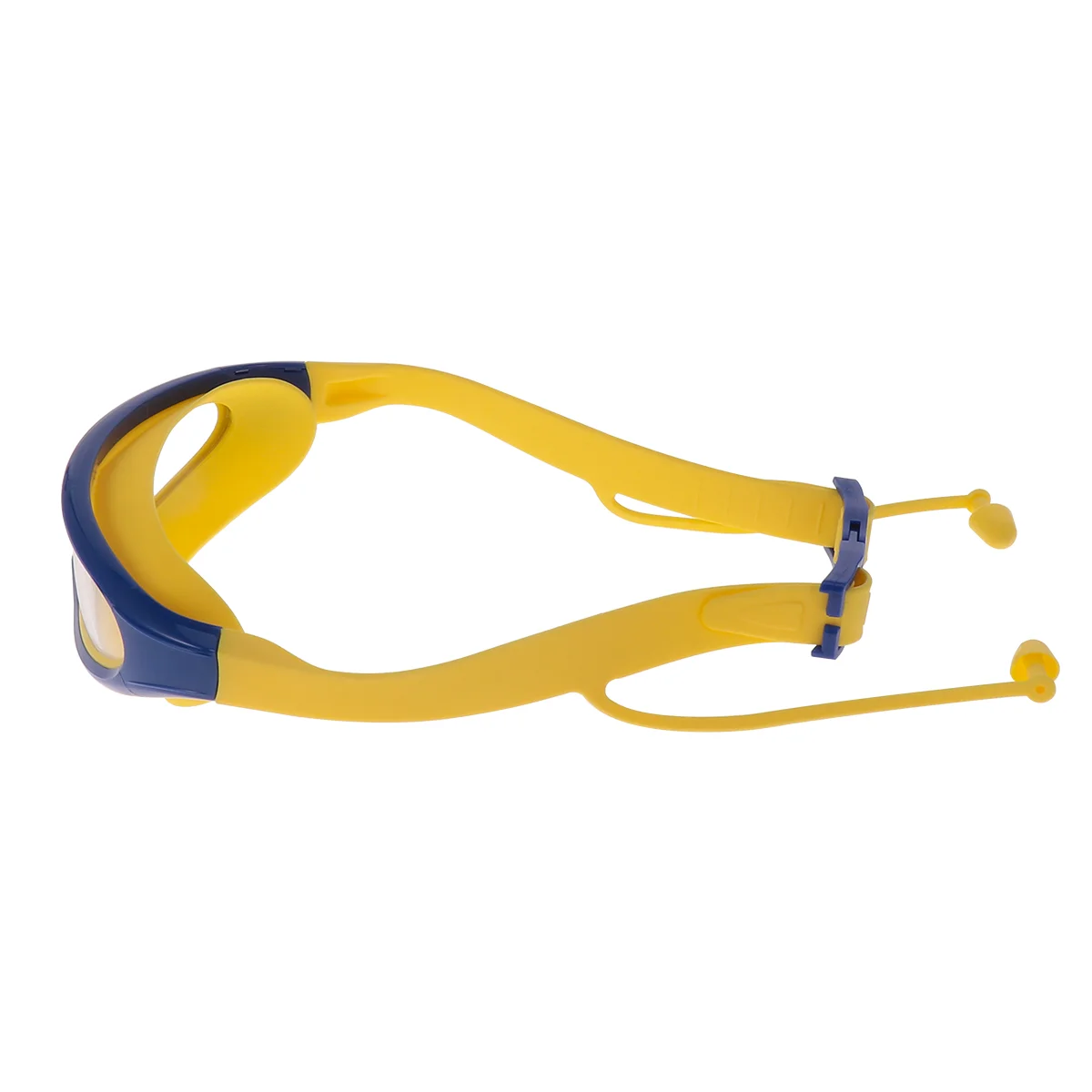 1pc Kids Swimming Goggles Large Frame Goggles Waterproof Fog-proof Swimming Glasses with Earplug (Blue)