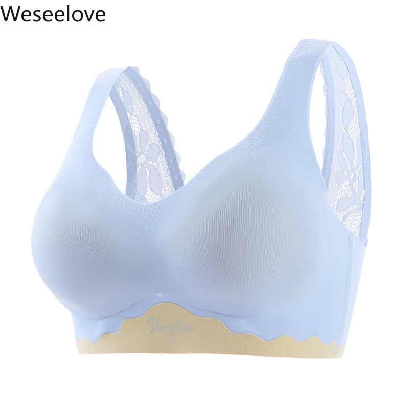 

Weseelove Backless Tube Top Plus Size Push Up Sports Bra Woman Without Bones Active Sexy lette Sporty X66