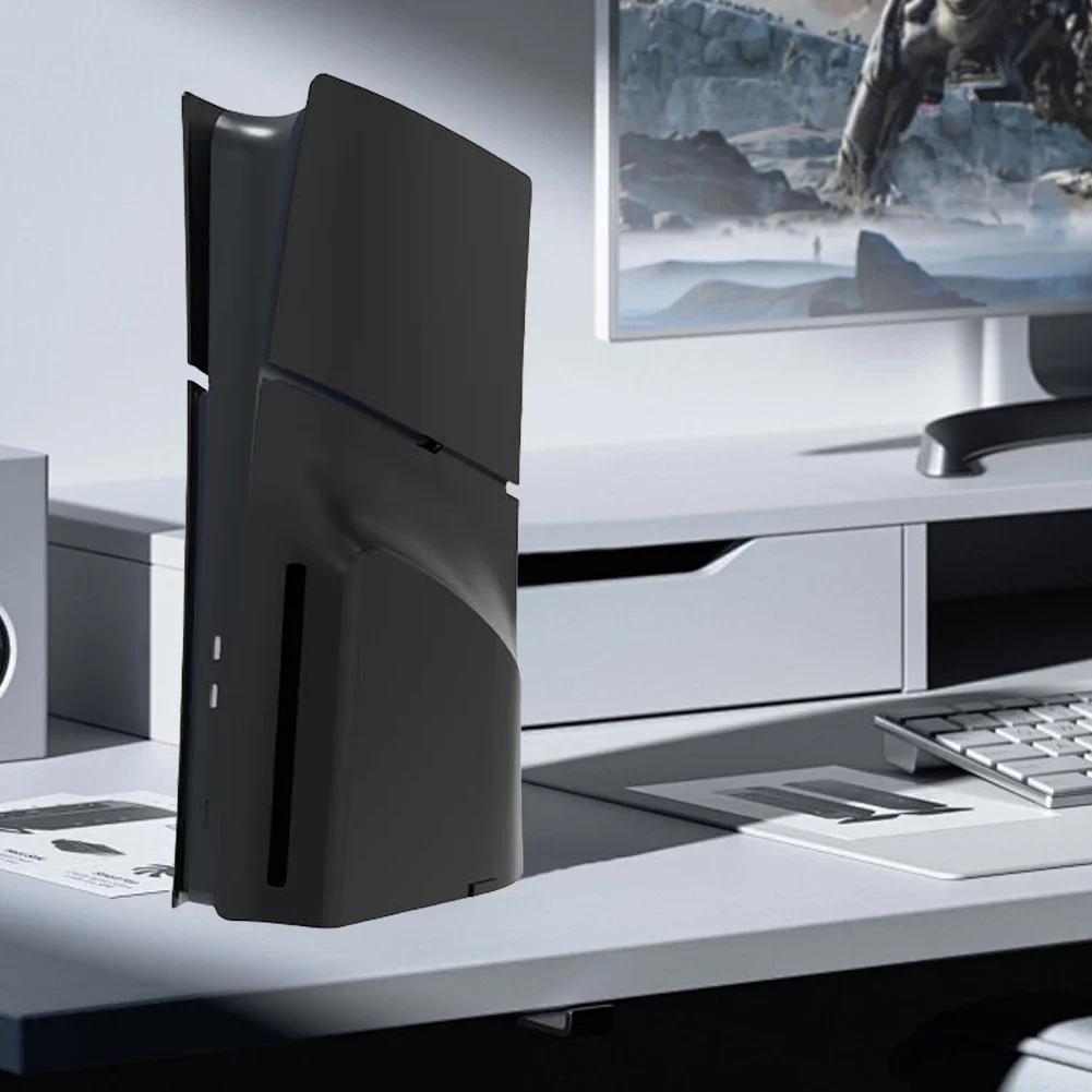 Hard Shell Skin Split ABS Hard Shell Anti-Scratch Cover Plates Staubdichte Schutzhülle für PS5 Slim Disc/Digital Konsole