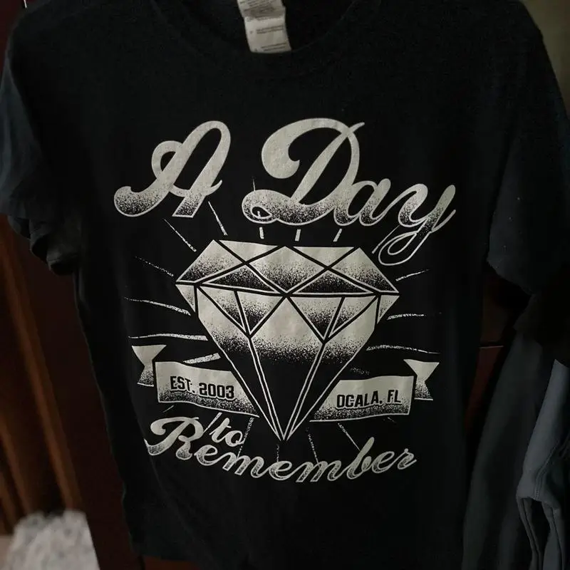 A Day To Remember Black Short Sleeve Tee Rock Band Shirt Gift For Fan Qt991