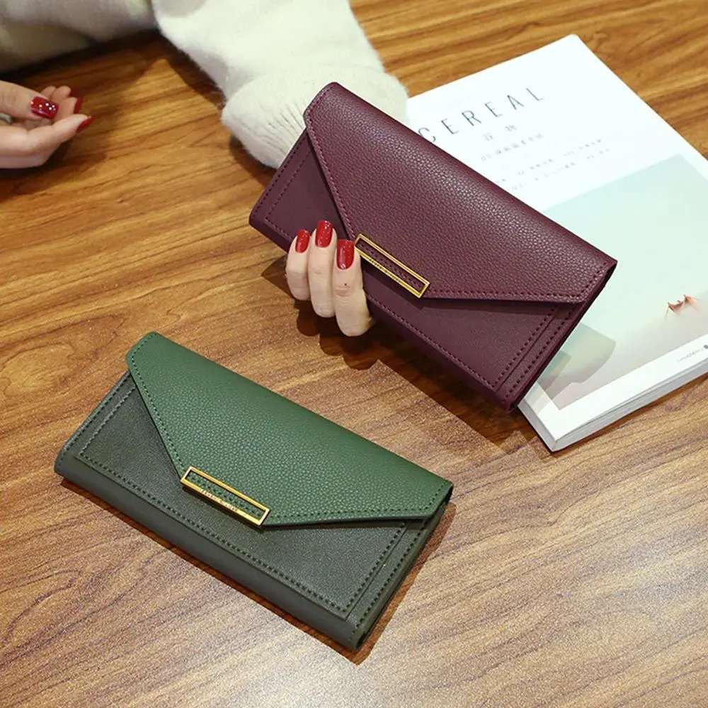 Fashion Women Long Wallets PU Leather Hasp Wallet Lady Money Bag Purse Clutch Phone Pocket