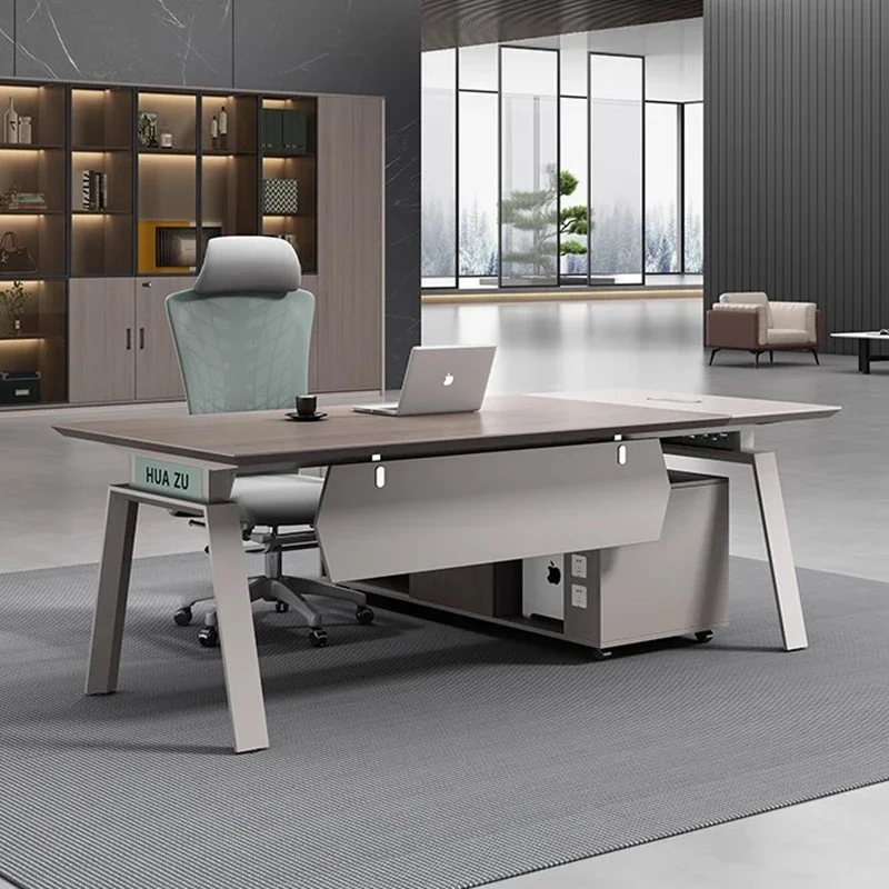 Minimalist Computer Office Desks Corner Modern Wooden Manager Office Desks With Drawers Luxury Furniture Mesa De Trabalho LLOD