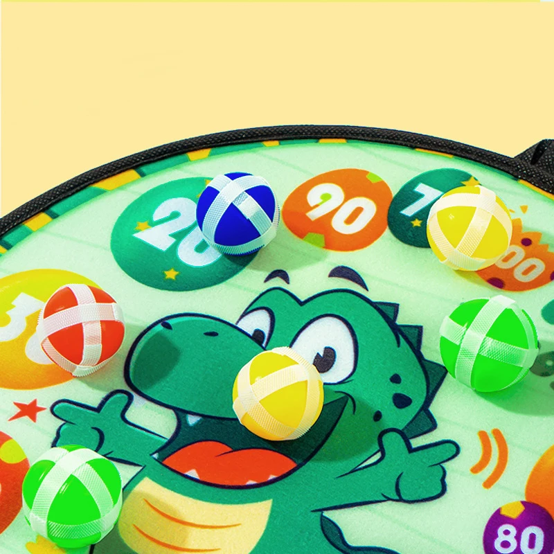 Children Cartoon Animal Dinosaur Dart Target Dartboard Sticky Ball Family Interactive Sports Game Puzzle Toy Creative Fun Toys