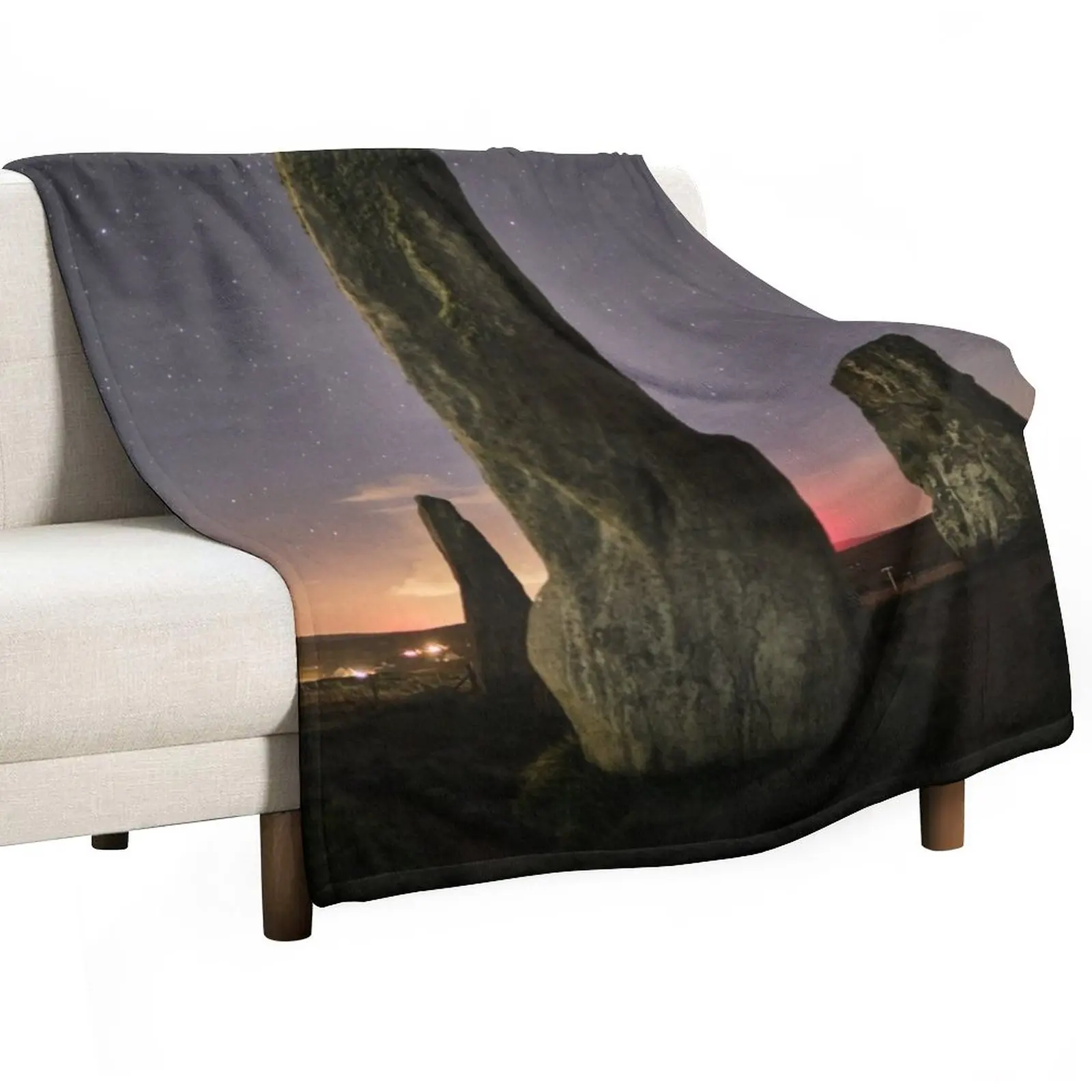 Callanish, Mars and the Pleiades Throw Blanket For Decorative Sofa Bed covers Beautifuls Cute Blankets