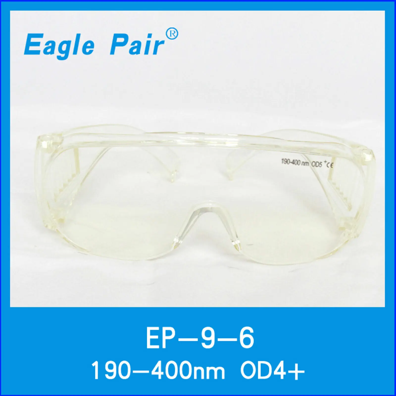 CE-UV Laser Safety Goggles 190-400nm 266nm 355nm Safety Goggles EP-9-6