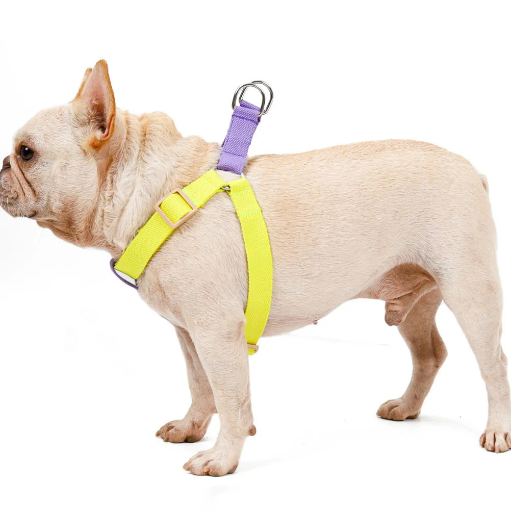 

Pet Dog Harness Adjustable Vest High-Quality Polyester Cotton Durable Practical Stylish D-Shaped Buckle Outdoor Walking Traction