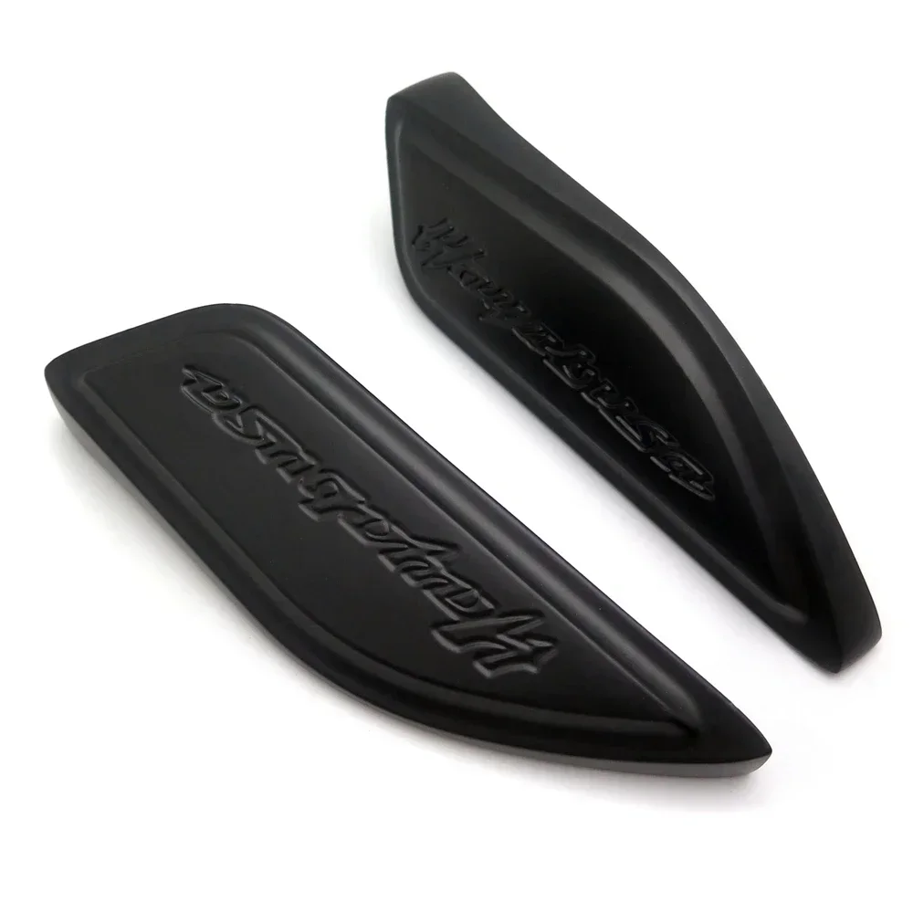 Motorcycle Tank Pads Side Cover For Suzuki Hayabusa Gsxr1300 1986-2012 2010 2011 CHROMED BLACK